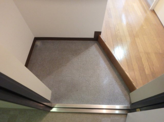 落ち着いた玄関です