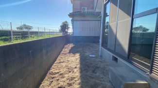 敷地南側にある庭