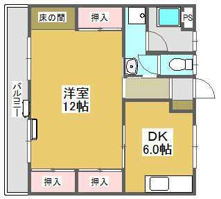 部屋により和室のお部屋があります。