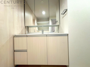 化粧品や洗顔料、歯ブラシなどの必需品をまとめて置ける収納スペースがあり、使用するたびに取り出す手間が省けます。また、水回りのため、濡れても大丈夫な素材が使用されており、お手入れが簡単です。