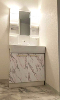 独立洗面台はシャワーノズルです。