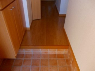 明るい玄関です