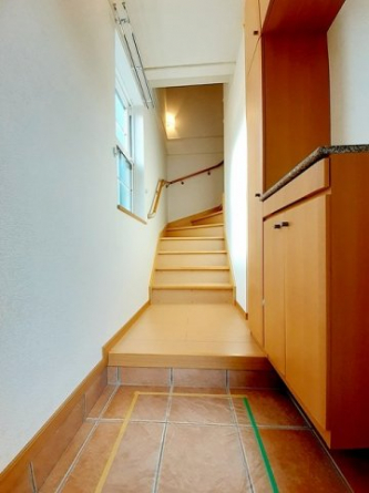 ゆったりとした玄関です