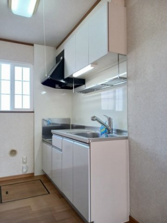 コンパクトなキッチンで掃除もラクラク