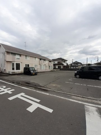 駐車場に車を止められます