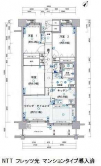 南向きバルコニー　３ＬＤＫ