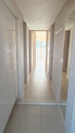 玄関には調湿、脱臭、おしゃれさを兼ね備えたエコカラットを利用