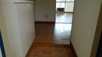 収納もある玄関です