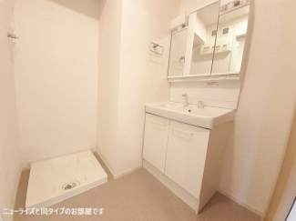 スペースが確保できる洗面所です