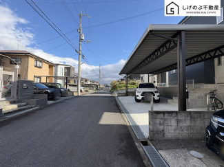 前面道路です。