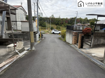前面道路です。