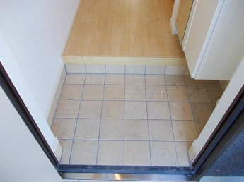 落ち着いた玄関です