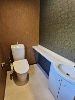 手洗い付きのおトイレです