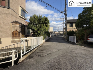 前面道路です。