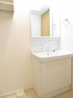 忙しい朝には欠かせない洗面所です