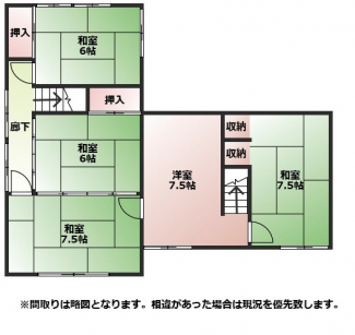 ２階の間取りです。
