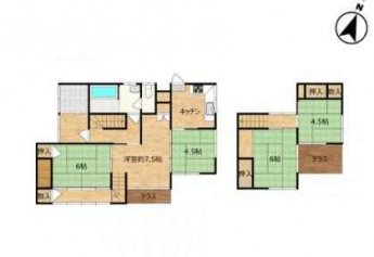５ＤＫ　ＤＫ４．５　洋７．５　和６Ｘ２　和４．５Ｘ２