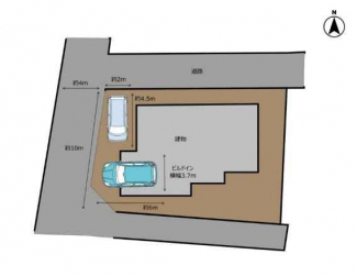 駐車場　軽自動車工事します。