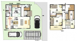 ４ＳＬＤＫの間取り図です