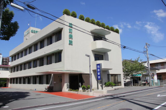 松前病院まで2164m