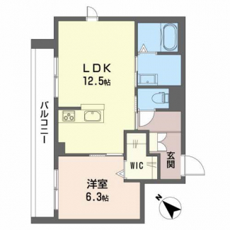 バルコニーが広いお部屋・角部屋です。