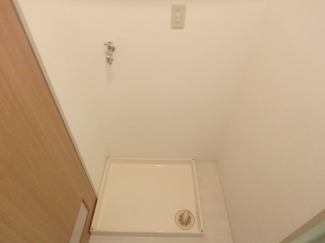 防水パン付き室内洗濯機置場