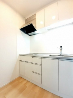 コンパクトなキッチンで掃除もラクラク