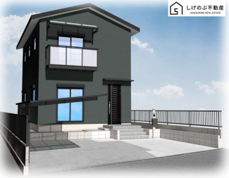 リフォーム後の外観完成予想パース
