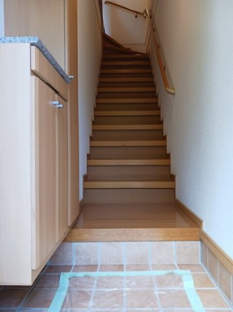 明るい玄関です