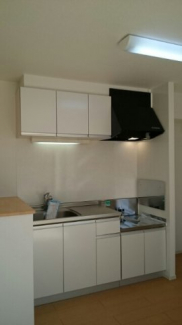 コンパクトなキッチンで掃除もラクラク