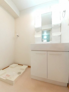 忙しい朝には欠かせない洗面所です