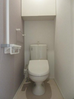 落ち着いた色調のトイレです