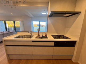 シンプルなデザインと使いやすさを兼ね備えた対面式システムキッチンは、効率的な作業スペースを提供し、家族やゲストとのコミュニケーションを促進します。