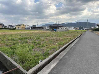 北から南に向かって土地を見た写真①