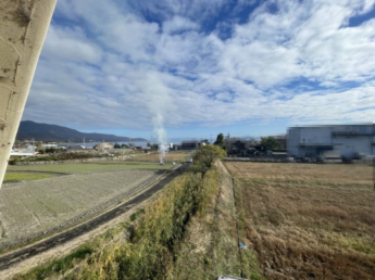 ロフトから琵琶湖眺望可