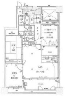 ３ＬＤＫ　ＬＤＫ１７．２　洋６　洋５　和６