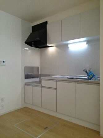 コンパクトなキッチンで掃除もラクラク