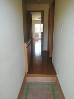 明るい玄関です