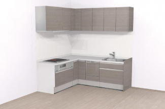 （同仕様写真）食洗器付きのキッチンに交換。３口コンロで忙しい