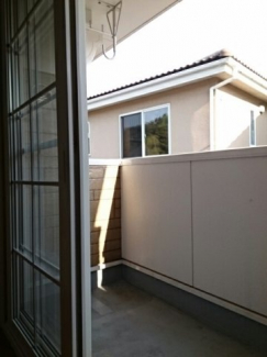 陽当たり良好なバルコニーです