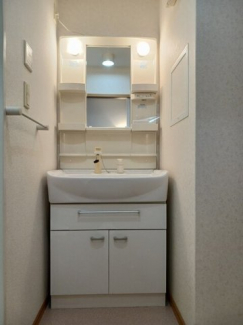忙しい朝には欠かせない洗面所です