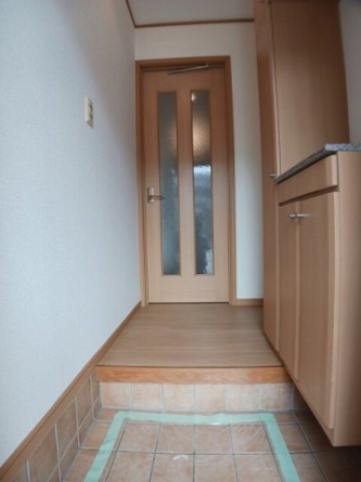 明るい玄関です