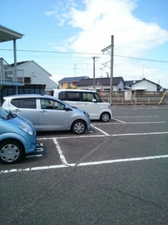 駐車場に車を止められます