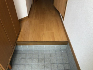 シンプルで使いやすい玄関です