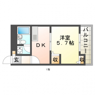 間取り反転です。