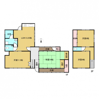 全居室８帖以上のゆったり設計
