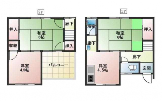 中村４丁目　借家の画像