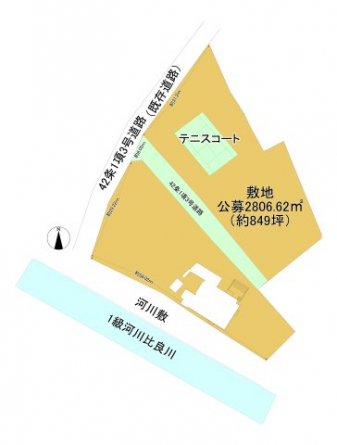 建物含めた敷地全体図