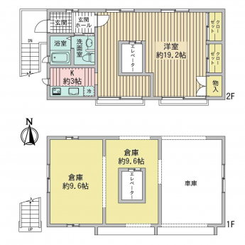木造2階建て　間取り