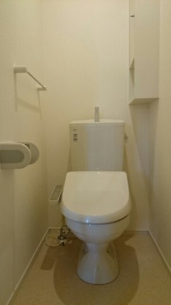 ゆったりとした空間のトイレです